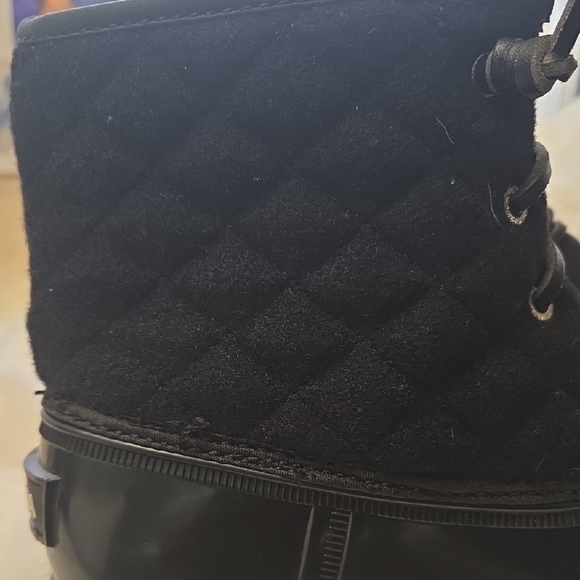 Nautica Black Lace-Up Duck Boots - Picture 2 of 2